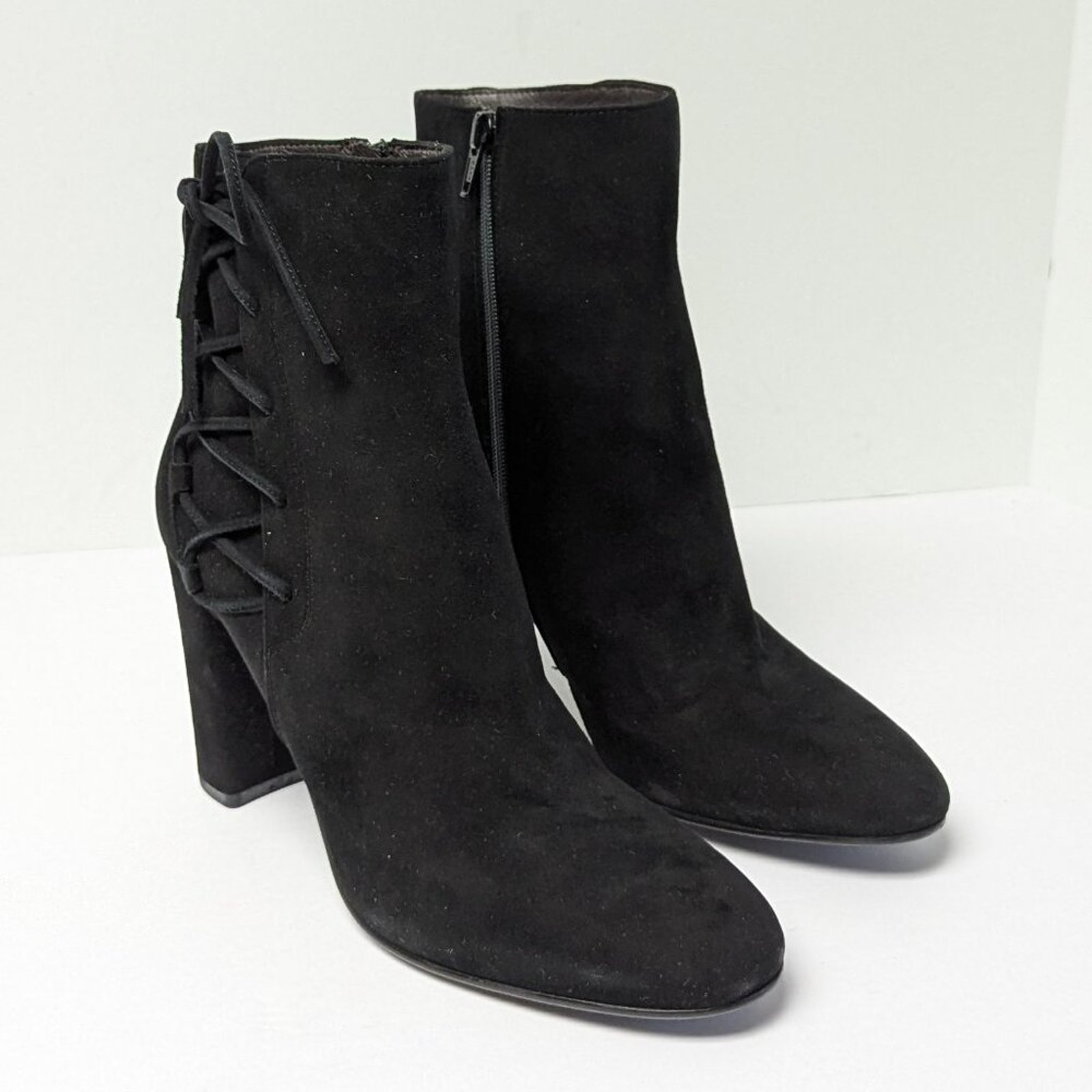 Cordani Ankle Booties, Black Suede, Women's 39.5 Eu (Us 9)